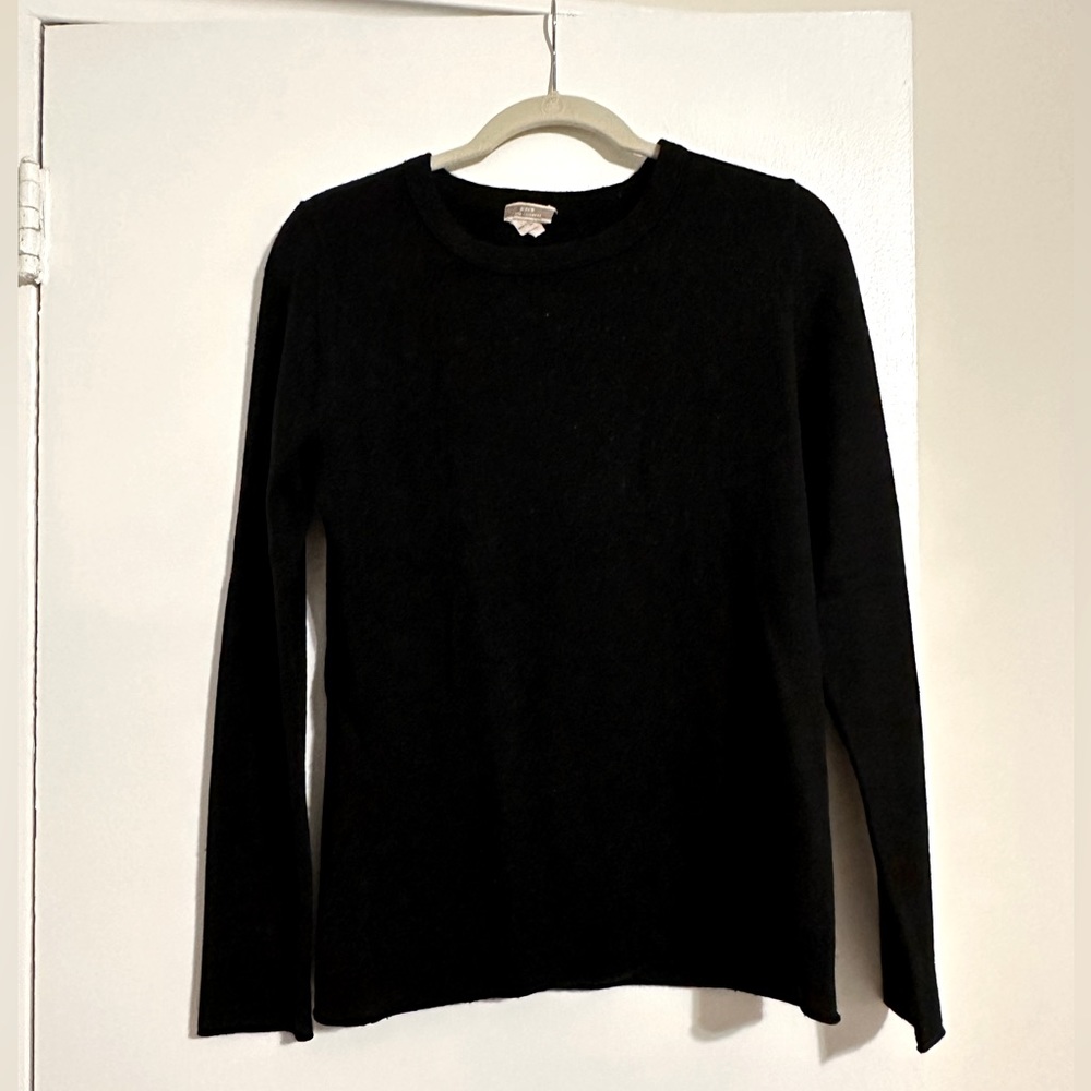 Plain black cashmere JCrew sweater